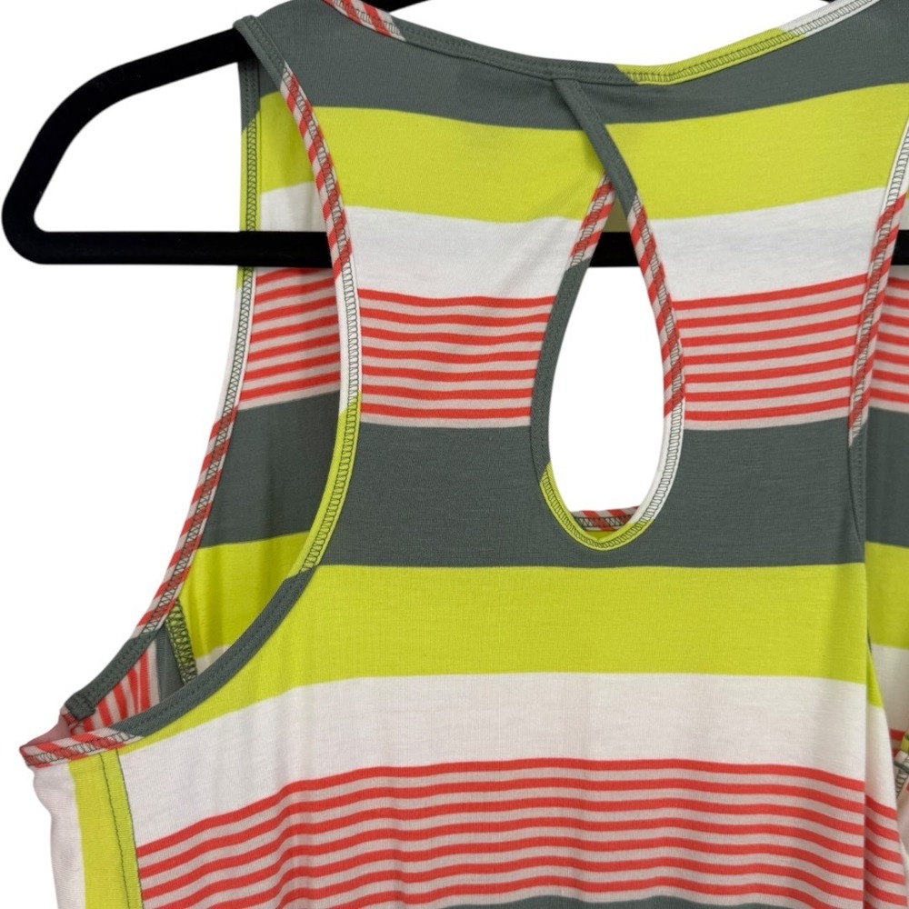 Patagonia Womens West Ashley Dress Fitz Stripe Micro Hemlock Green Size Medium - Picture 12 of 14